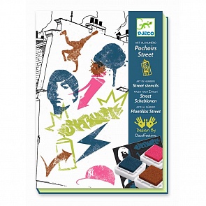 Набор для творчества - Уличные трафареты (Djeco, 08616k)